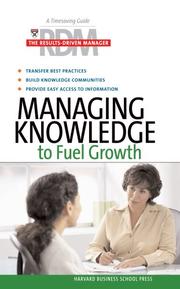 Managing knowledge to fuel growth