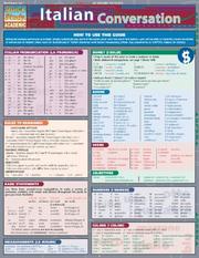 Cover of: Italian Conversation Laminated Reference Chart (Quickstudy: Academic)