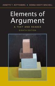 Cover of: The Elements of Argument:  A Text and Reader