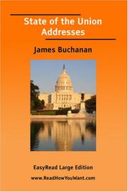 Cover of: State of the Union Addresses (James Buchanan) [EasyRead Large Edition]