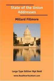 Cover of: State of the Union Addresses (Millard Fillmore)