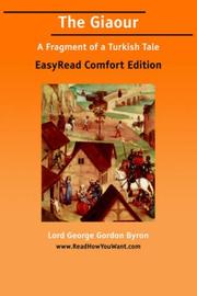 Cover of: The Giaour [EasyRead Comfort Edition]