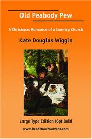 Cover of: Old Peabody Pew A Christmas Romance of a Country Church (Large Print)