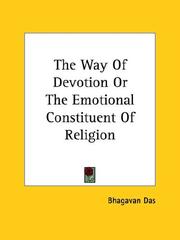 Cover of: The Way Of Devotion Or The Emotional Constituent Of Religion