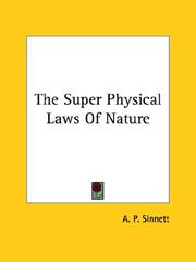 Cover of: The Super Physical Laws Of Nature