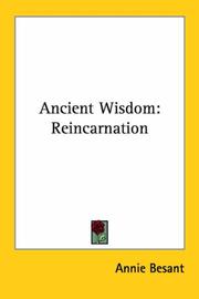 Cover of: Ancient Wisdom by Annie Wood Besant