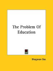Cover of: The Problem Of Education