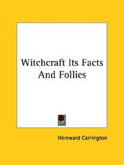 Cover of: Witchcraft Its Facts And Follies