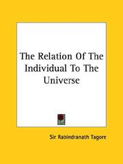 Cover of: The Relation Of The Individual To The Universe