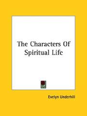 Cover of: The Characters Of Spiritual Life