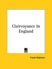 Cover of: Clairvoyance In England