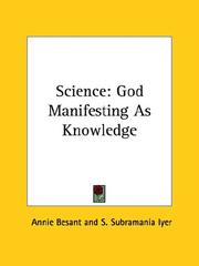 Cover of: Science: God Manifesting As Knowledge