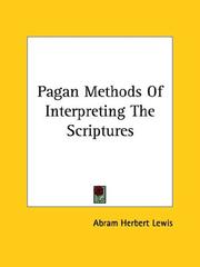 Cover of: Pagan Methods Of Interpreting The Scriptures