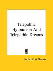 Cover of: Telepathic Hypnotism And Telepathic Dreams