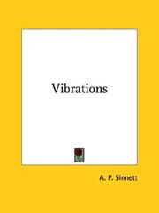 Cover of: Vibrations by Alfred Percy Sinnett