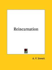 Cover of: Reincarnation by Alfred Percy Sinnett