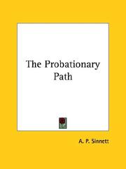 Cover of: The Probationary Path by Alfred Percy Sinnett