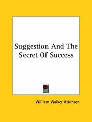 Cover of: Suggestion and the Secret of Success