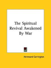 Cover of: The Spiritual Revival Awakened By War