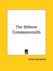 Cover of: The Hebrew Commonwealth