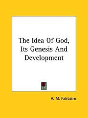 Cover of: The Idea Of God, Its Genesis And Development