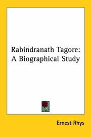 Cover of: Rabindranath Tagore by Ernest Rhys