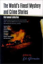 Cover of: The World's Finest Mystery And Crime Stories First Annual Collection by 