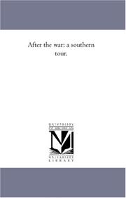Cover of: After the war: a southern tour.