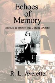 Cover of: Echoes of Memory | R. L. Averette