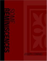 Cover of: Some Reminiscences (Large Print Edition) by Joseph Conrad