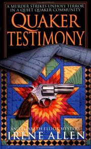 Cover of: Quaker Testimony (An Elizabeth Elliot Mystery)