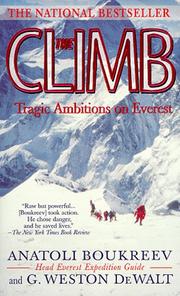 Cover of: The Climb by Anatoli Boukreev, G. Weston DeWalt