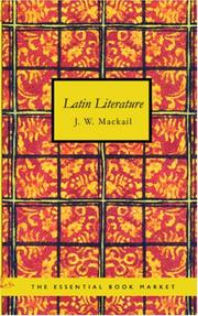 Latin literature by J. W. Mackail