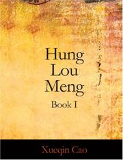Cover of: Hung lou meng: Book I: The dream of the red chamber, a Chinese novel