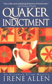 Cover of: Quaker Indictment (An Elizabeth Elliot Mystery)