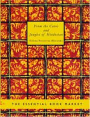 Cover of: From the Caves and Jungles of Hindostan (Large Print Edition)