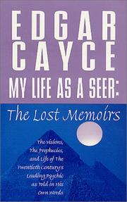 Cover of: My Life as a Seer by Edgar Cayce
