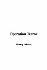Cover of: Operation Terror | Murray Leinster