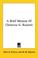 Cover of: A Brief Memoir Of Christina G. Rossetti