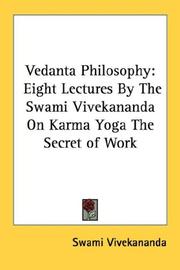 Cover of: Vedanta Philosophy by Vivekananda