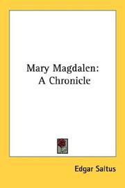 Cover of: Mary Magdalen by Edgar Saltus