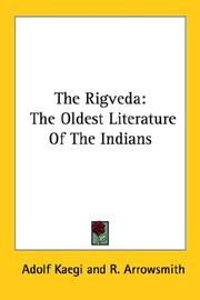 Cover of: The Rigveda by Adolf Kaegi