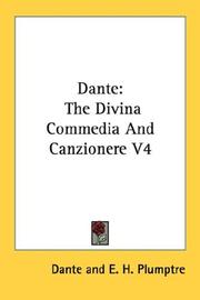 Cover of: Dante: The Divina Commedia And Canzionere V4