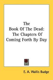 Cover of: The Book Of The Dead by Ernest Alfred Wallis Budge