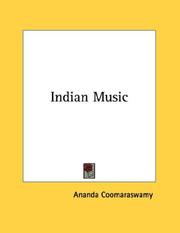Cover of: Indian Music by Ananda Coomaraswamy