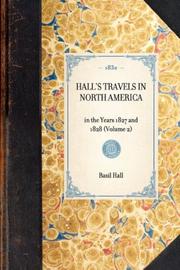 Cover of: Hall's Travels in North America