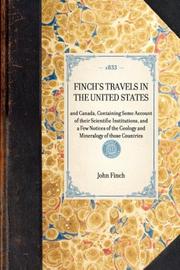 Finch's Travels in the United States by John Finch