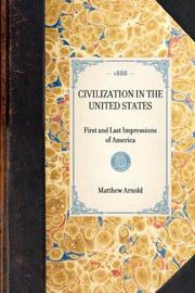 Cover of: Civilization in the United States