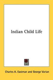 Cover of: Indian Child Life