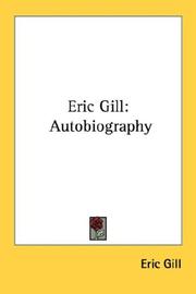 Cover of: Eric Gill: Autobiography
